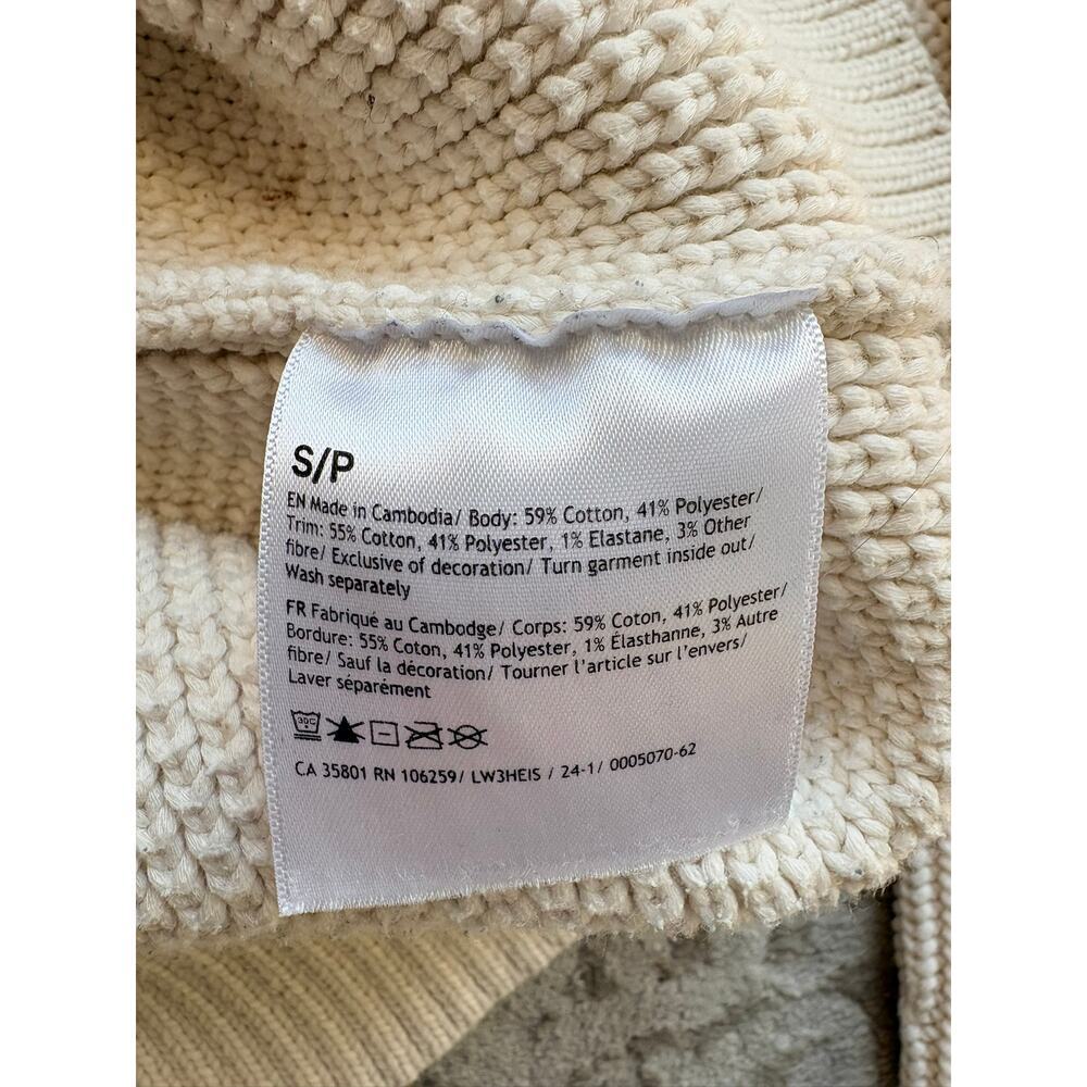 Lululemon Honeycomb Crewneck Sweater Bone Oversized Size S - Picture 9 of 9